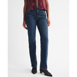 Abercrombie & Fitch Curve Love Ultra High Rise The 90s Straight Jean sz 27